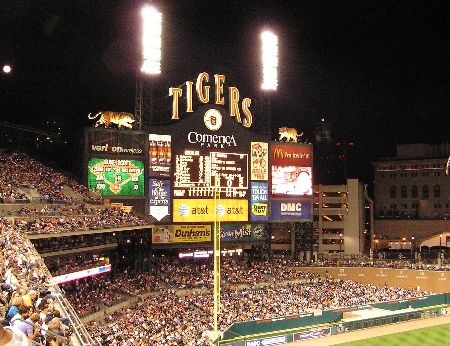 The Comerica Scoreboard