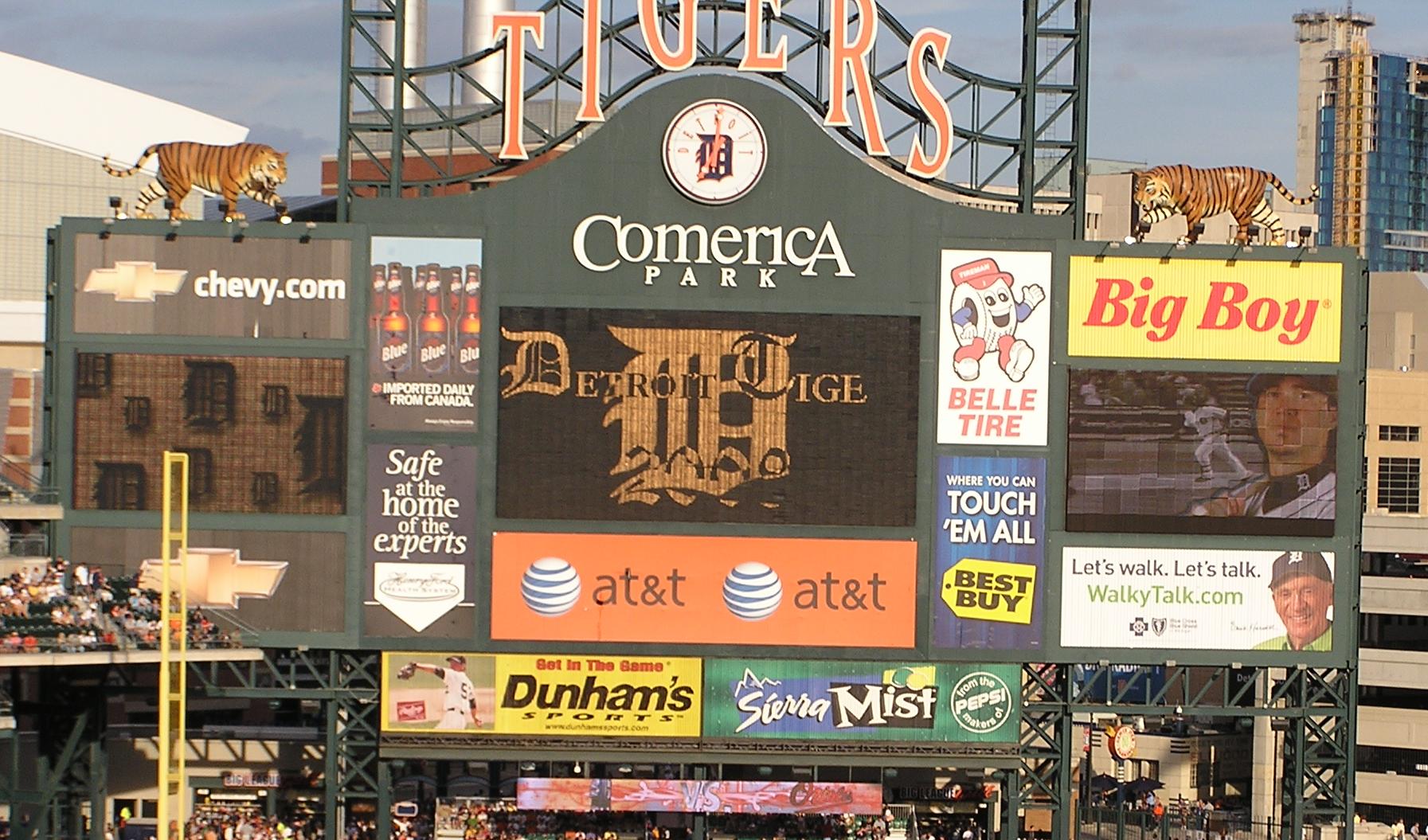 The Comerica Board - Detroit, Michigan