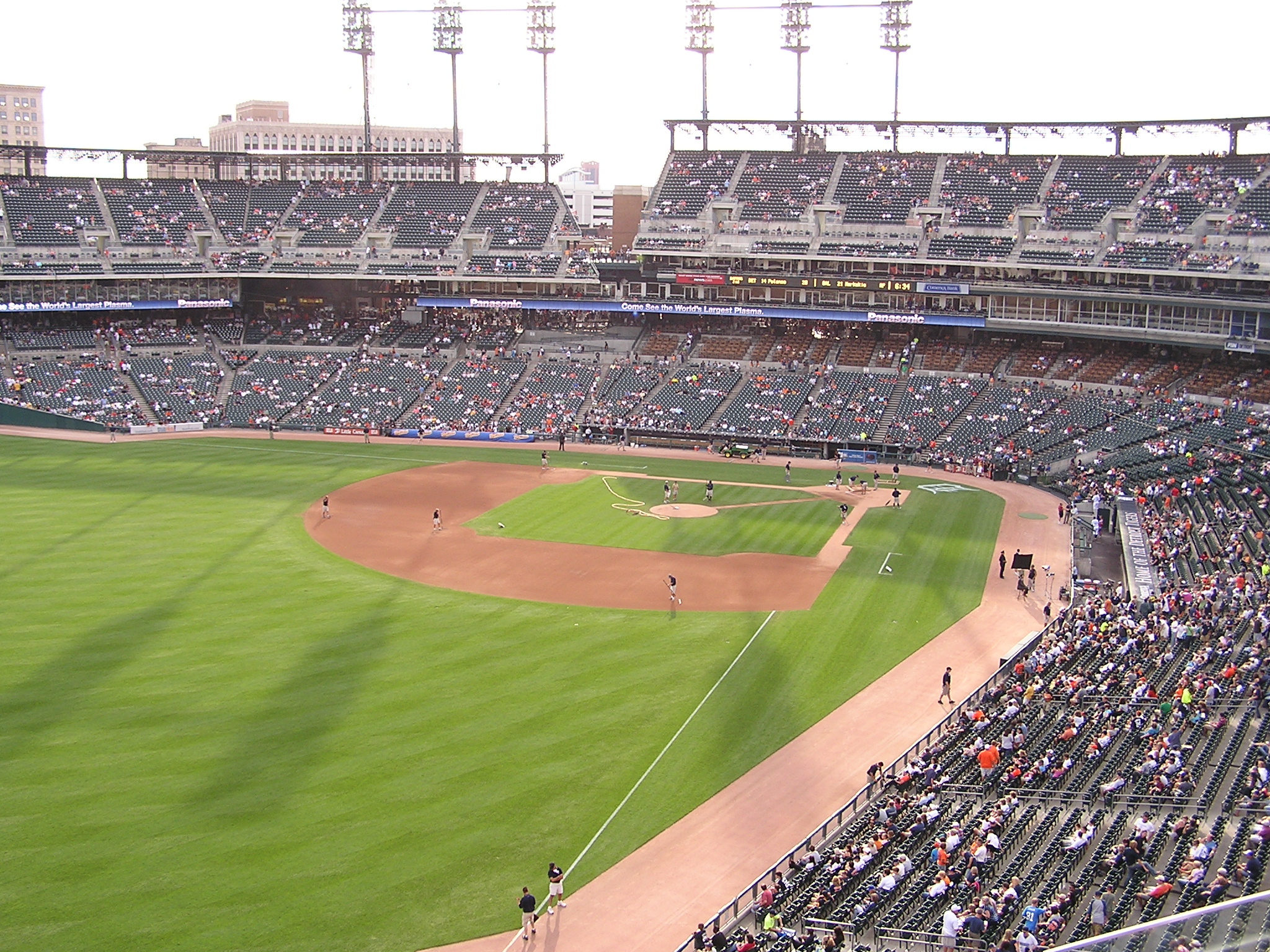 Looking in from Left Field, Comerica Park
