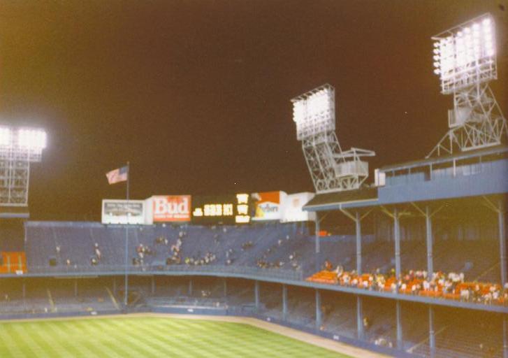 Hard to see the board- Tiger Stadium